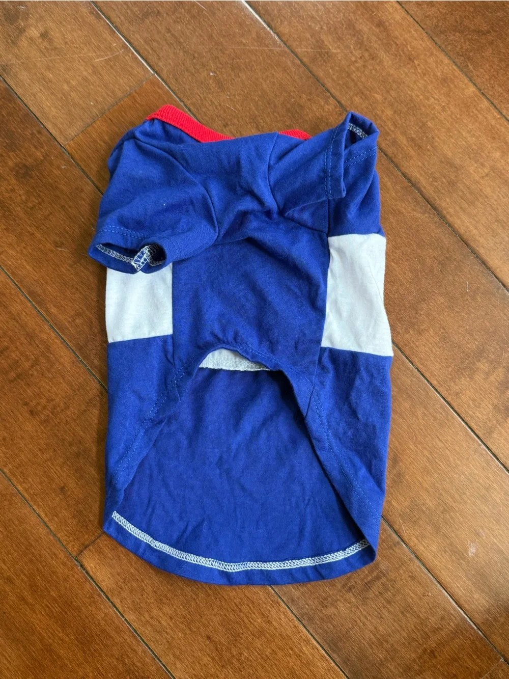 Michaels USA Blue Red & White Patriotic Dog T-Shirt, size Small